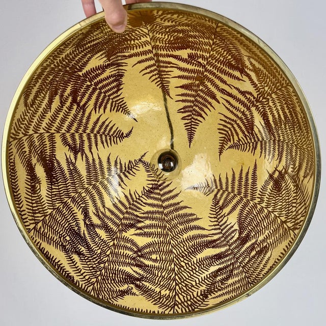 Mid-Century Resin Fern Pendant Lamp, Italy, 1970s For Sale - Image 10 of 11