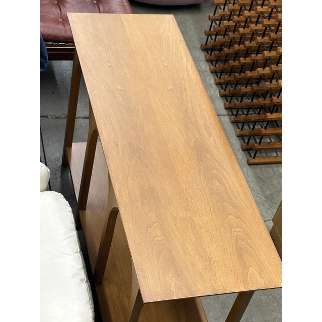 1950s t.h. Robsjohn-Gibbings Arch Coliseum Console Table for Widdicomb For Sale - Image 10 of 12