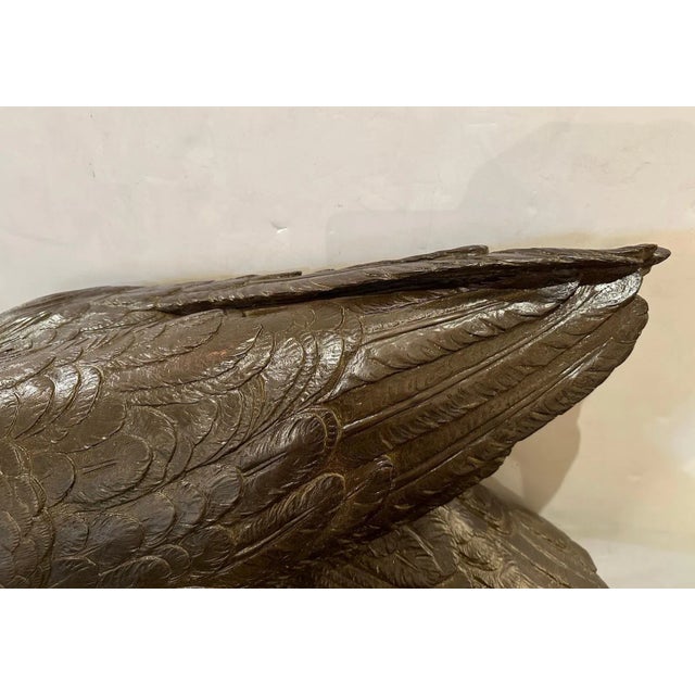 Sirio TofanariLarge Cast Bronze Eagle, unknown For Sale - Image 4 of 8