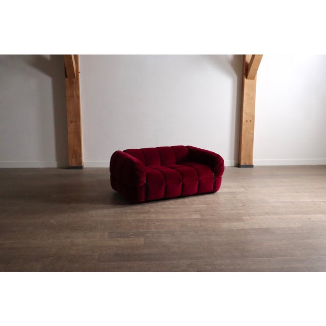 Strips Sofa in Velvet by Cini Boeri for Arflex, Italy, 1968 For Sale - Image 11 of 11