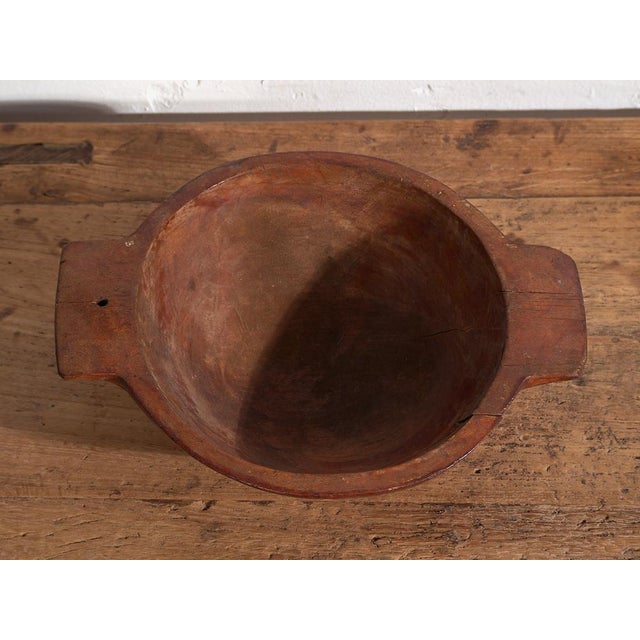 Small Antique Wooden Bowl For Sale - Image 5 of 7