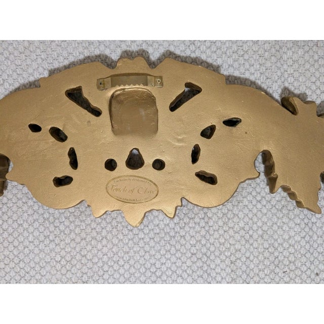 Antique Gold Decorative Door Topper or Wall Medallion For Sale In Detroit - Image 6 of 7