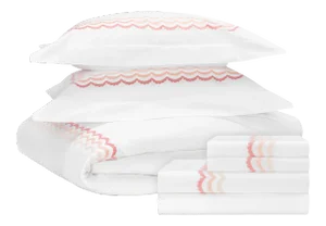 Celerie Kemble + Hamburg House Scallop Full Bedding Set - 7 Pieces