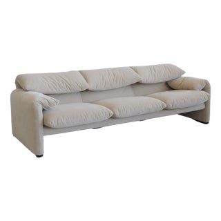 Vintage Three-Seater Sofa by Vico Magistretti for Cassina, 1973 For Sale