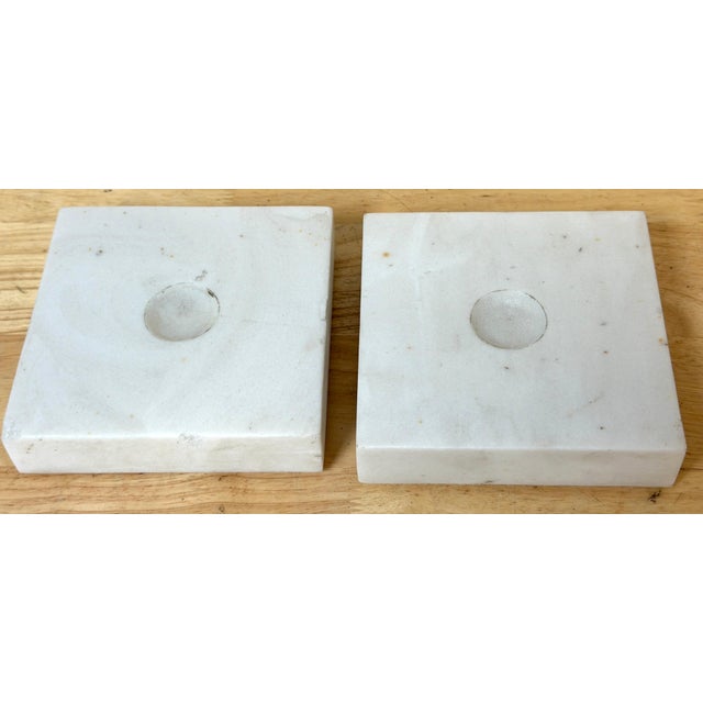 Mid 20th Century Pair Italian Grand Tour Style Brecciated Specimen Marble Spheres Carrara Bases For Sale - Image 5 of 14