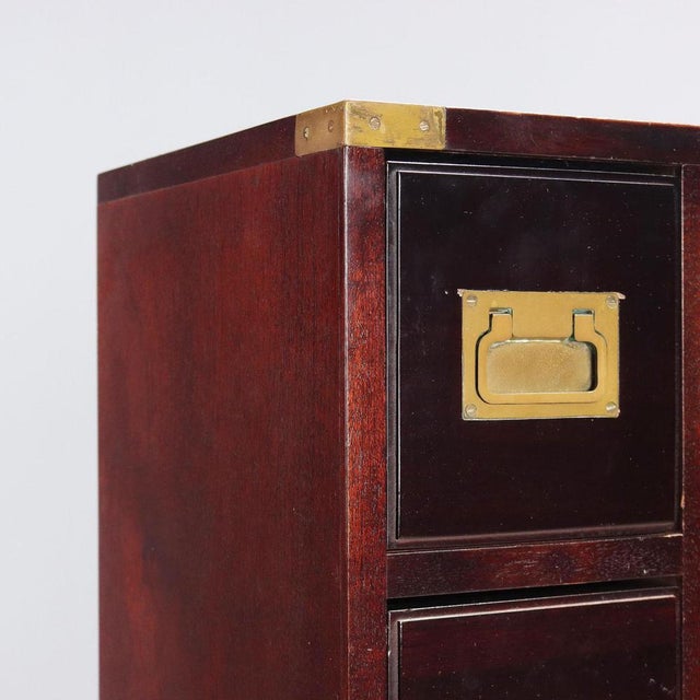 Wood Italian Cabinet in Mahogany Veneer For Sale - Image 7 of 13