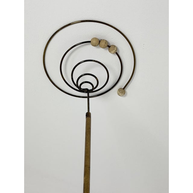 Gold Adjustable Ceiling or Floor 3-Light Lamp in the style of Francesco Fois for Reggiani, 1970s For Sale - Image 8 of 15