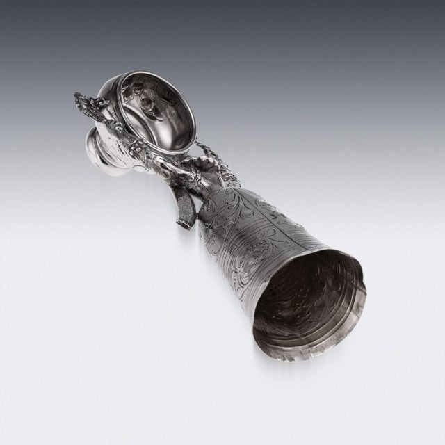 Early 19th Century Antique Dutch Silver Wedding Wager Cup, 1911 For Sale - Image 5 of 18