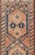 Tribal Medallion Design Vintage Turkish Runner in Orange and Navy Blue For Sale - Image 4 of 12