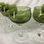 Mid-Century Modern Vintage Sasaki Coronation Avocado Green Crystal Wine and Champagne Glasses - Set of 8 For Sale - Image 3 of 4