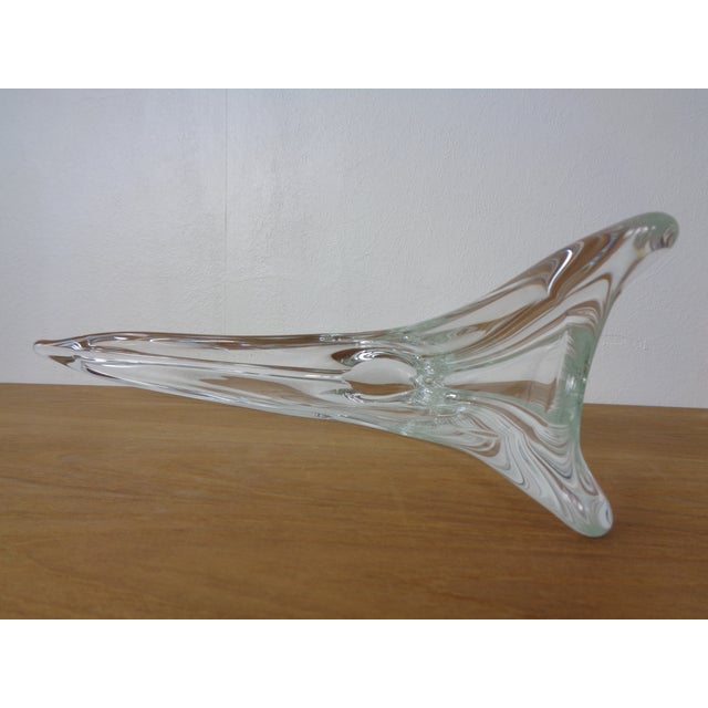 Large Italian Crystal Glass Bowl by Daum, France, 1960s For Sale - Image 12 of 14
