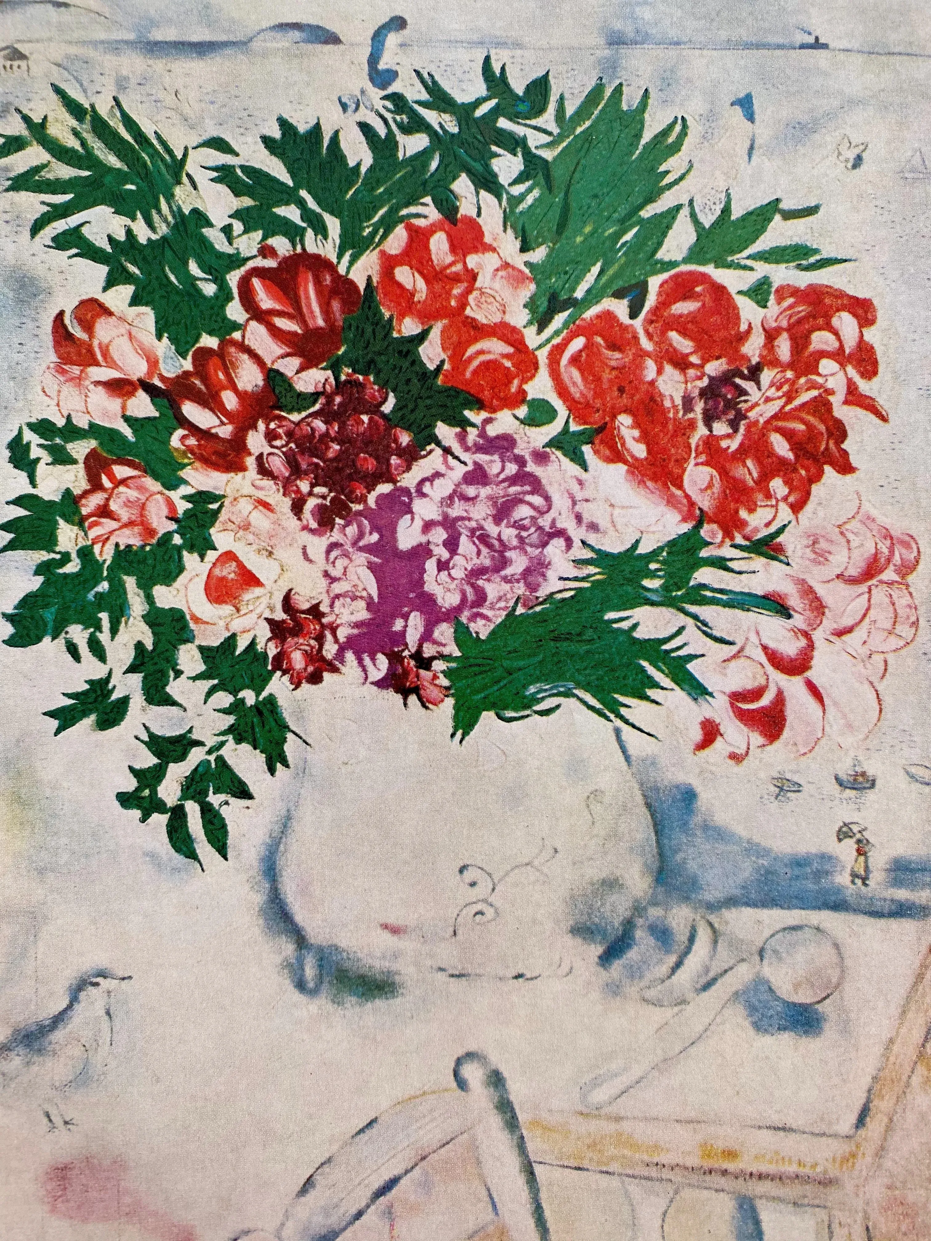 Marc Chagall Vintage 1958 First Edition Expressionist Lithograph