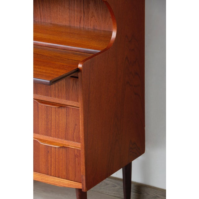 Brown Vintage Danish Teak Secretary, 1960s For Sale - Image 8 of 18