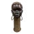 Vintage Nubian Bronze African Head Sculpture For Sale