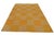Modern 6'x9' Hand-Knotted Modern Tibetan Wool & Silk Cut-and-Loop Geometric Rug in Gold & Orange For Sale - Image 3 of 10