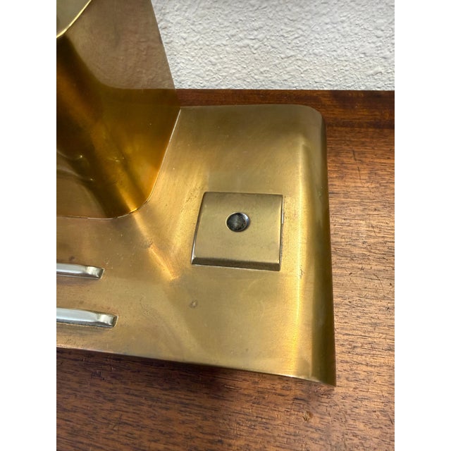 1930s Lawson Art Deco Copper Clock in Working Order For Sale - Image 11 of 15