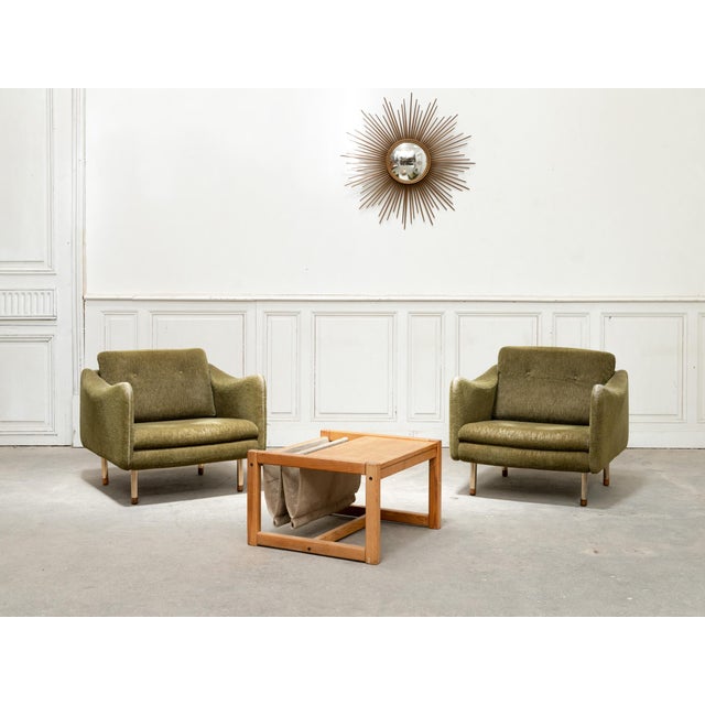 Dachshund Armchairs by Michel Mortier for Steiner, 1963, Set of 2 For Sale - Image 13 of 13