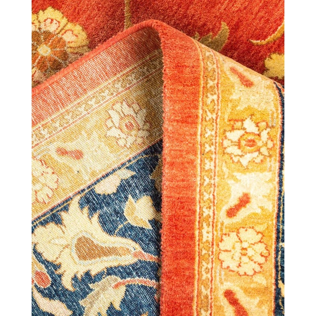 Mogul, One-of-a-Kind Hand-Knotted Area Rug in Orange, 9' 10" x 13' 9" For Sale In New York - Image 6 of 8
