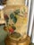 Yellow Pair of Crackled Painted Metal Jars Adapted as Lamps on Wood Bases, Late 20th Century For Sale - Image 8 of 9