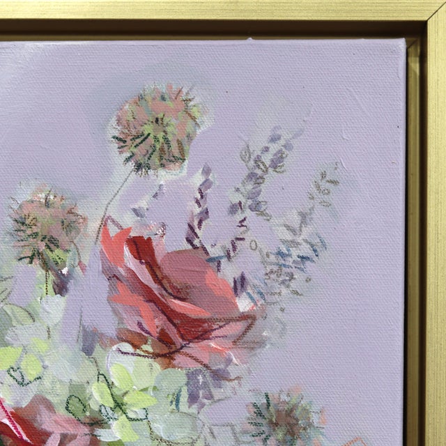 Abstract Sweet Oranges - Framed Abstract Expressive Botanical Floral Still Life Ortiginal Artwork by Kellie Newsome For Sale - Image 3 of 9