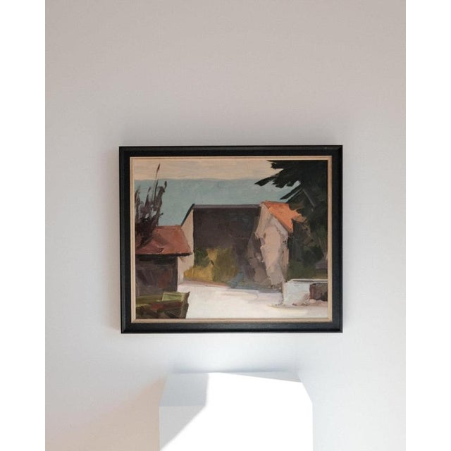 Modern René Guinand, The Walls, 1978, Oil on Canvas, Framed For Sale - Image 3 of 4