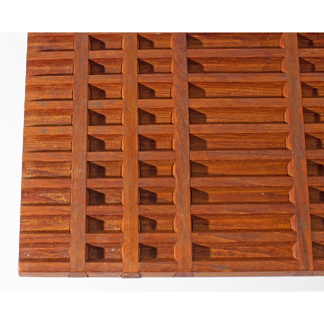 Dansk Jens Quistgaard Dansk Teak Lattice Trivet For Sale - Image 4 of 8
