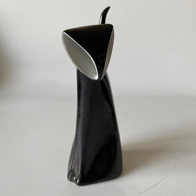 1960s Vintage Jaroslav Ježek Royal Dux Porcelain Cat Figurine For Sale - Image 5 of 18