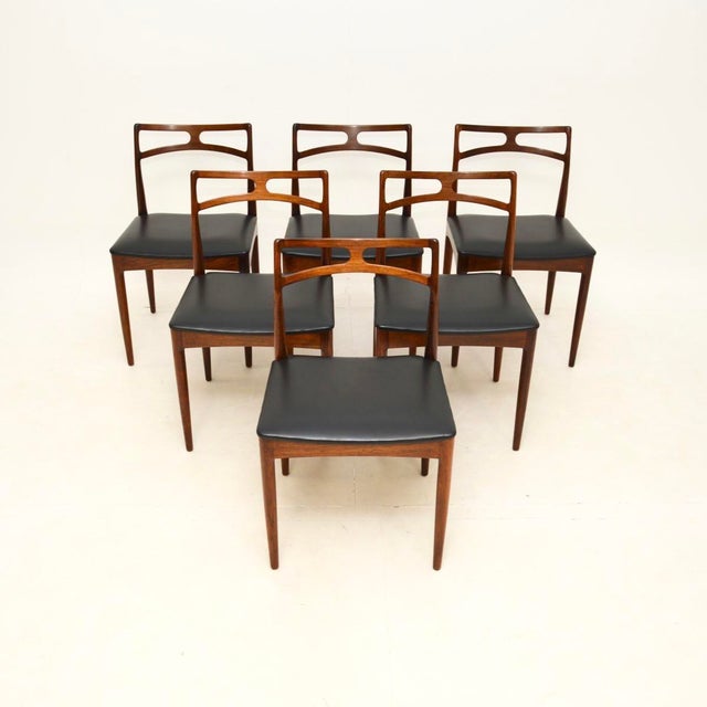 Vintage Danish Dining Table and Chairs by Johannes Andersen for Christian Linneberg, 1960, Set of 7 For Sale - Image 12 of 18
