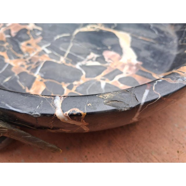 Antique Marble Centerpiece with Bronze Eagles, 1890s For Sale - Image 5 of 16