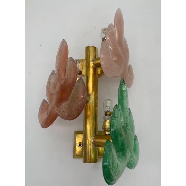 Metal Single Wall Light from Seguso Vetri d'Arte, 1960s For Sale - Image 7 of 11