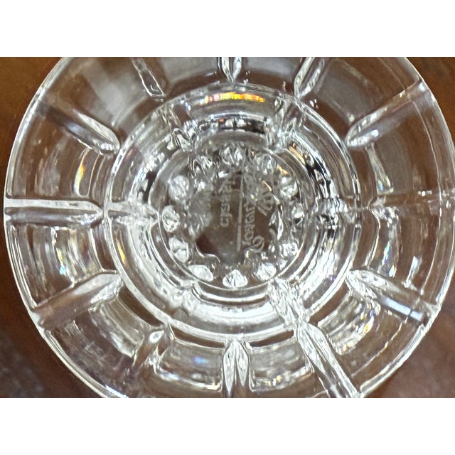 Late 20th Century Vintage Signed Waterford Crystal Kiddush Cup Goblet With Gold Rim For Sale - Image 5 of 6