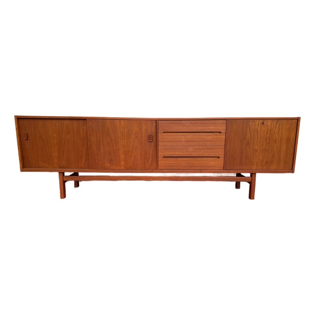 1960s Danish Modern ' Grande' Teak Credenza by Nils Jonsson For Sale