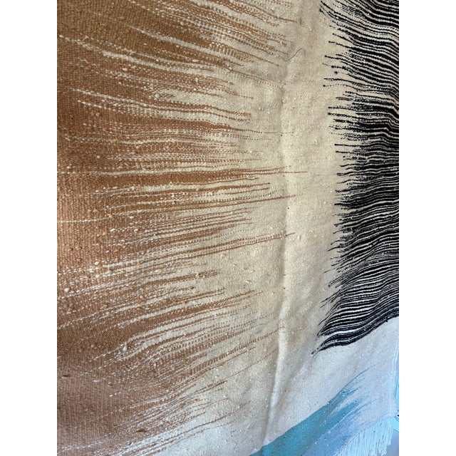 Moroccan Wool Kilim Rug For Sale - Image 6 of 6