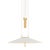 Hudson Valley Lighting Emmons 30 in. 1 Light Pendant in Aged Brass and Soft White Finish For Sale