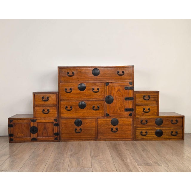 Wood Tansu, Japan, Early 20th Century For Sale - Image 7 of 12
