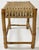 Mid 20th Century Vintage Woven Rope and Bamboo Stool For Sale - Image 5 of 9