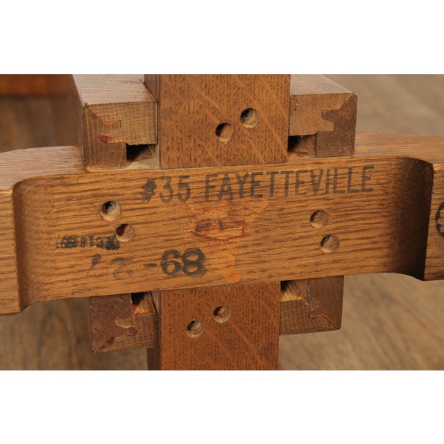 Stickley Mission Collection Oak Pedestal For Sale - Image 12 of 12