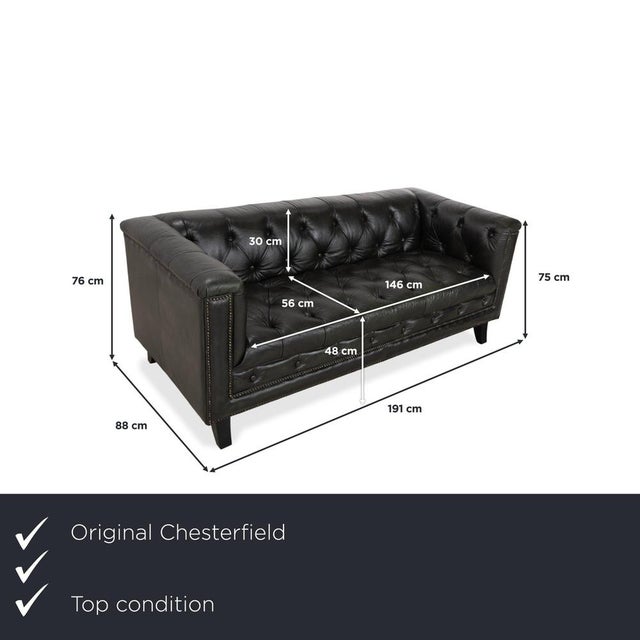 Chesterfield Three-Seater: British Tradition in Elegant Dark Green. This sofa is the epitome of classic interior design. A...