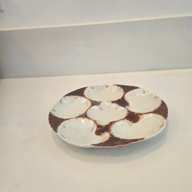 Haviland & Co. Antique Haviland Limoges Oyster Plate For Sale - Image 4 of 18
