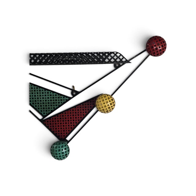 French Wall-Mounted Coat Rack by Mathieu Matégot, 1950s For Sale - Image 9 of 12