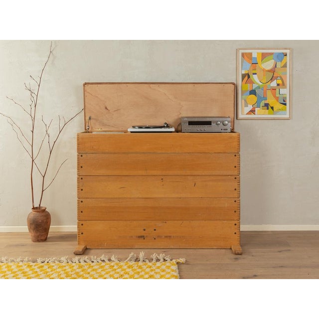 Vintage Wooden Chest, 1960s For Sale - Image 4 of 11