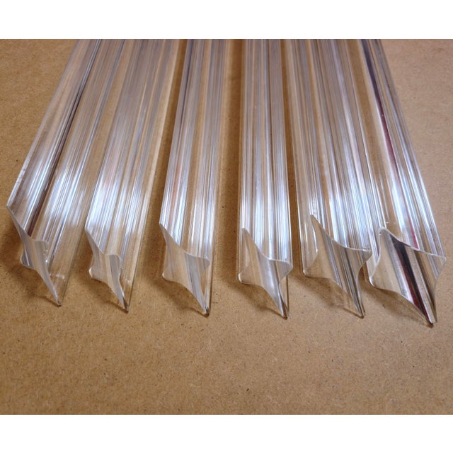Vintage Wall Lamp with Clear Murano Glass Prisms, 1960s For Sale - Image 11 of 15