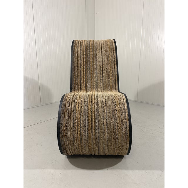 Sculpted Cardboard and MDF Lounge Chair, 1990s For Sale - Image 17 of 18