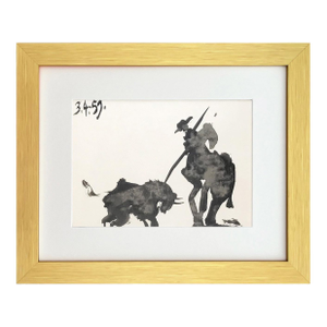 Pablo Picasso Framed Toros Y Toreros 6 Dated 3/4/59