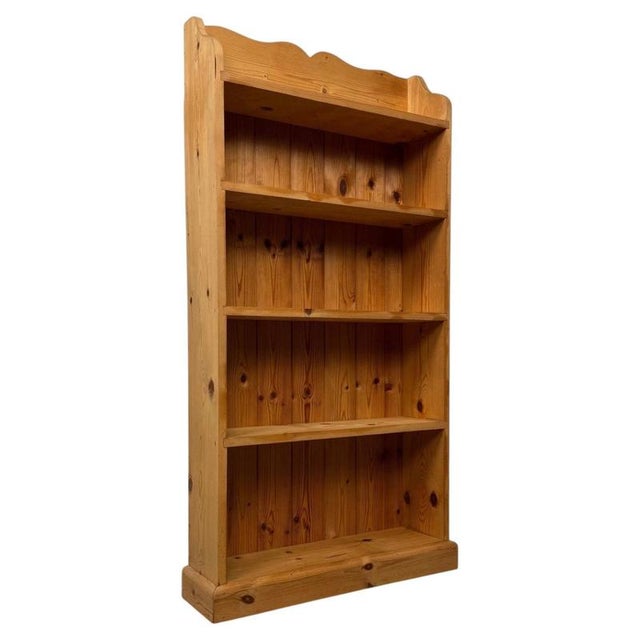 20th Century Pine Open Bookcase For Sale - Image 4 of 10