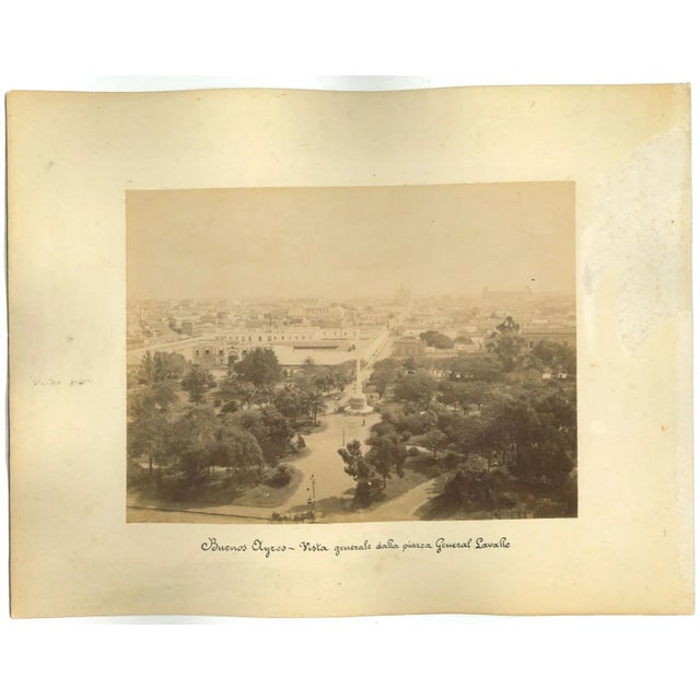 Unknown, Ancient View of Buenos Aires, Argentina, Photo, 1880s, Set of 2 For Sale - Image 3 of 3