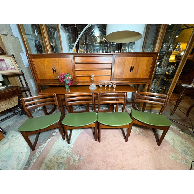 Vintage Teak Dining Room Set from Elliotts of Newbury, 1960, Set of 6 For Sale - Image 16 of 17