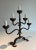 Gothic 1950s Wrought Iron Candlestick With 5 Lights For Sale - Image 3 of 12