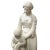 Charming white marble sculpture made in Italy in the 19th Century. The central focus is a graceful mother, draped in...