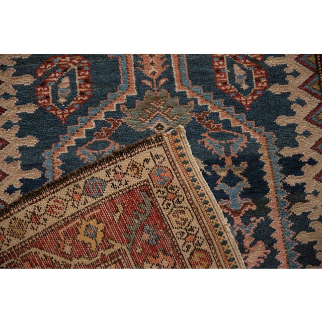 Blue Antique Malayer Rug Runner - 3'6" x 16'2" For Sale - Image 8 of 11